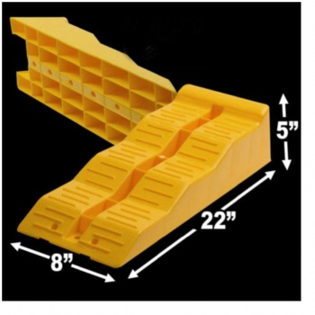Leveling Ramps  Camper or Trailer Leveler/Wheel Chocks for Stabilizing
