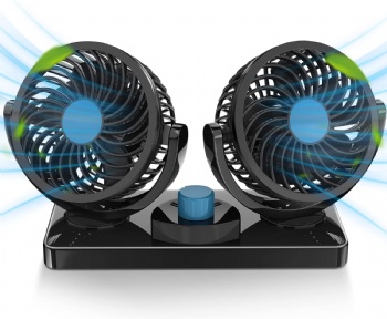 Car Fan For Cooling 4 Inches Dual Dead