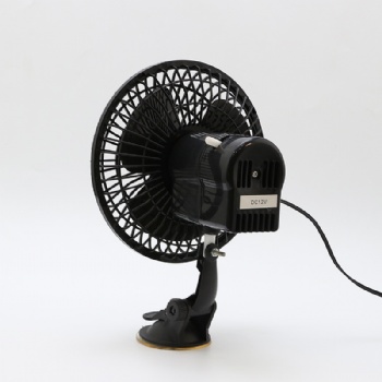 Car Fans 12V Cooling 6 Inches With Suction