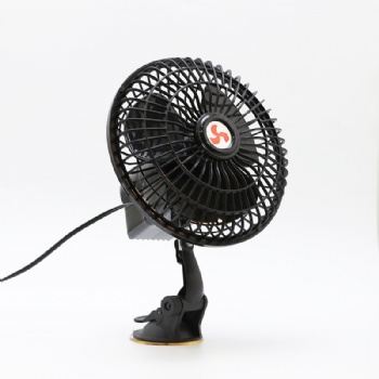 Car Fans 12V Cooling 6 Inches With Suction