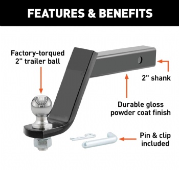 Trailer Hitch Ball Mount 6
