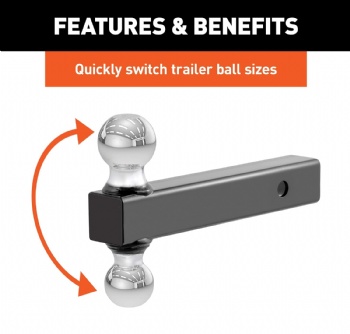 Trailer Hitch Mount With Double Balls