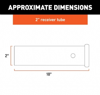 Trailer Hitch Receiver Tube 18”