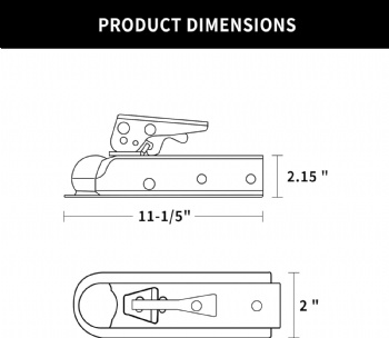 Trailer Couplers for 2” Ball