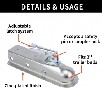 Trailer Couplers for 2” Ball