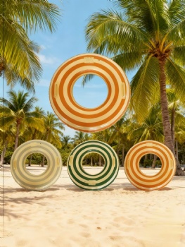 inflatable Swim Ring With Handle
