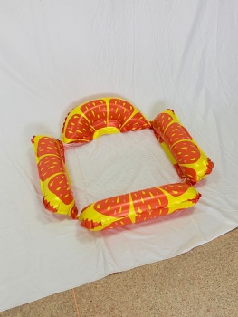 4 Tubes Orange Inflatable Mesh Hammock