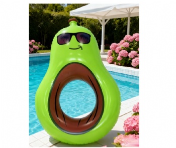 Avocado inflatable swim ring