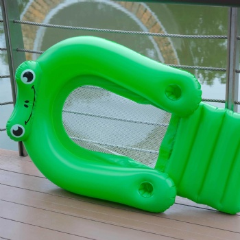 U Shape Inflatable Pool Mesh Lounger
